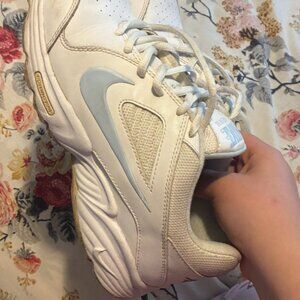Nike View 3 white with baby blue accent tennis shoes sz8